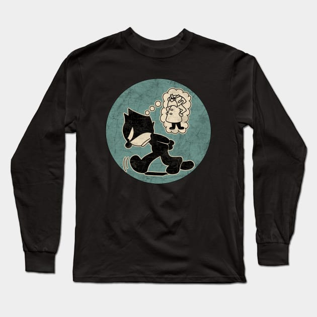 Felix the cat Long Sleeve T-Shirt by valentinahramov